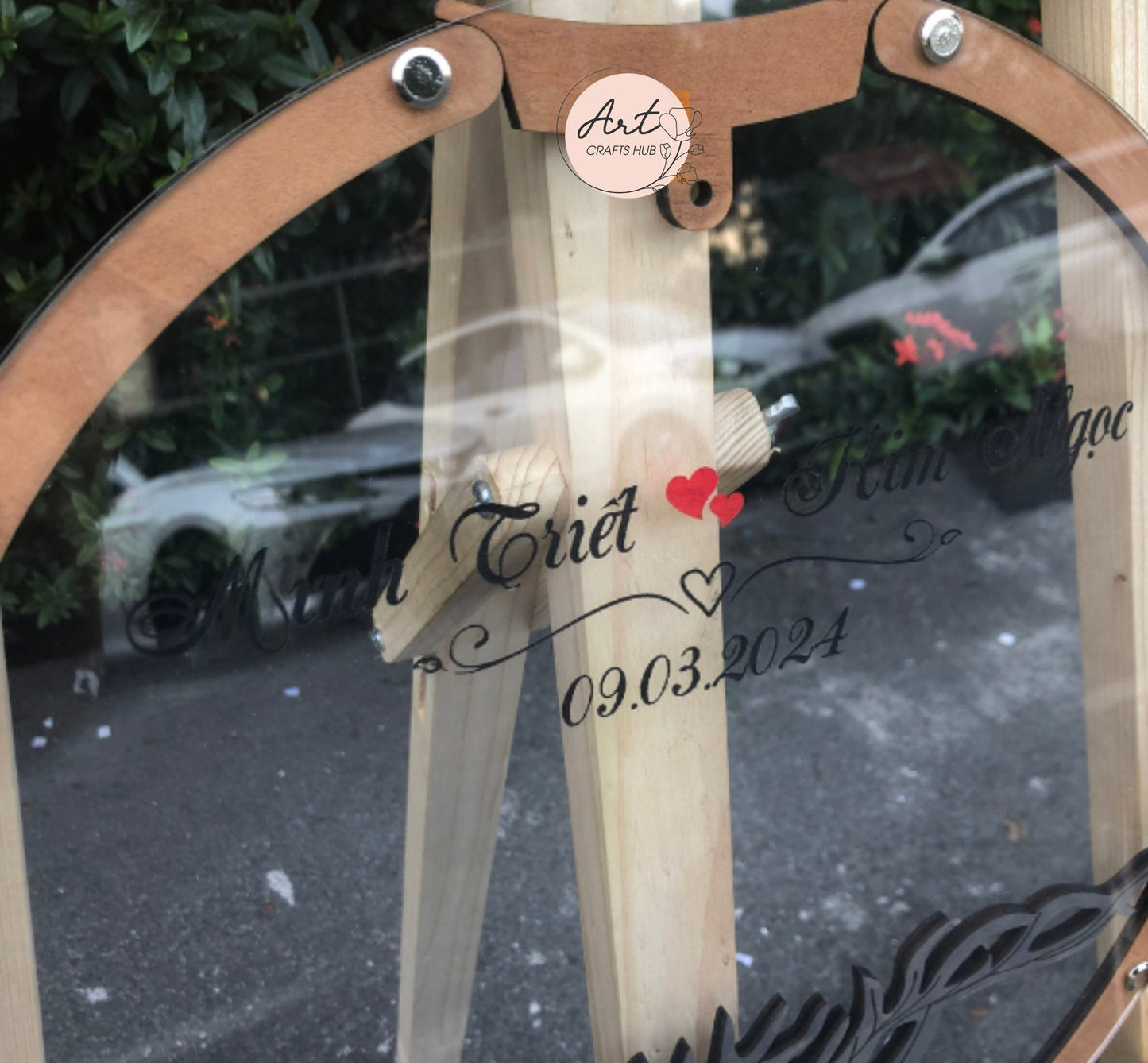 Wedding Guest Book Alternative, Circle Guest Book, Family Tree Guest Book Wedding - Wood, Personalized Wedding Decor