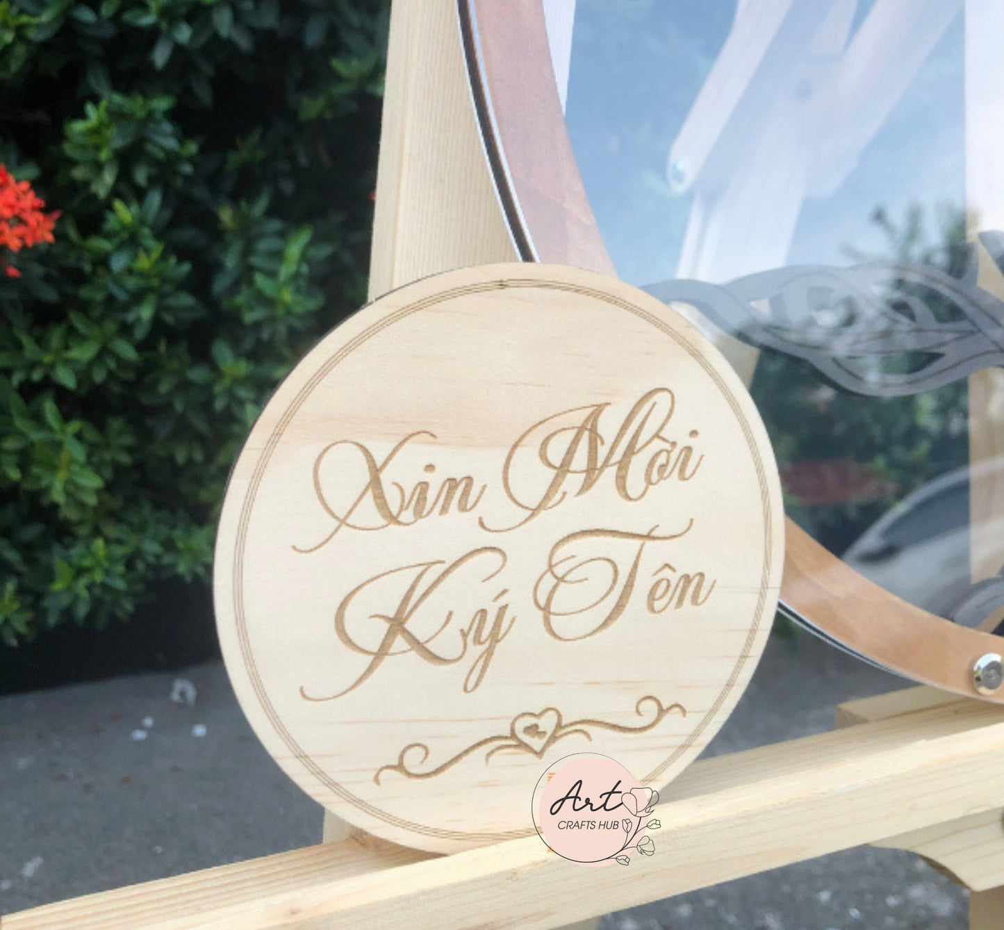 Wedding Guest Book Alternative, Circle Guest Book, Family Tree Guest Book Wedding - Wood, Personalized Wedding Decor