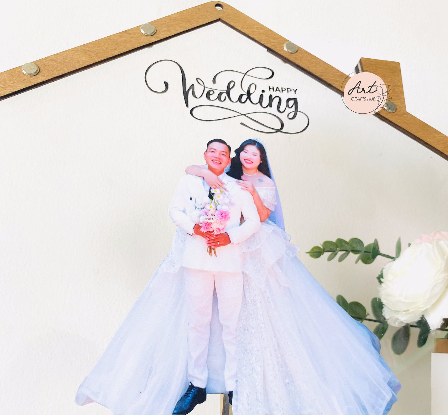 Up House Wedding Guest Book, Bride and Groom Photo Design as a Modern Alternative to Traditional Signature Books, Personalized Wedding Decor