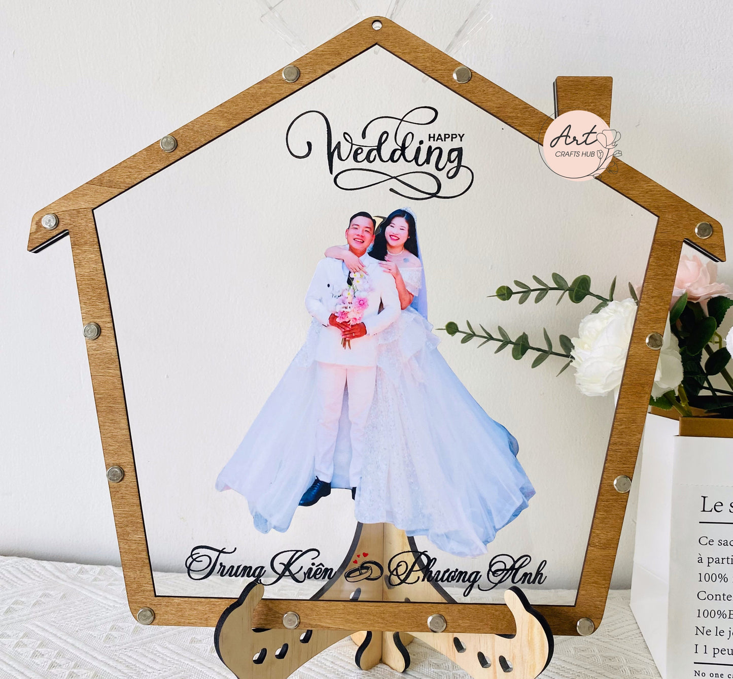 Up House Wedding Guest Book, Bride and Groom Photo Design as a Modern Alternative to Traditional Signature Books, Personalized Wedding Decor