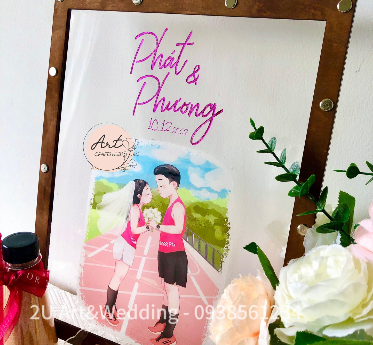 Wedding Guest Book, Personalized Wooden Rectangle Drop Box, Custom Guestbook With Photo, Guest Book Alternative to Traditional Wedding Decor