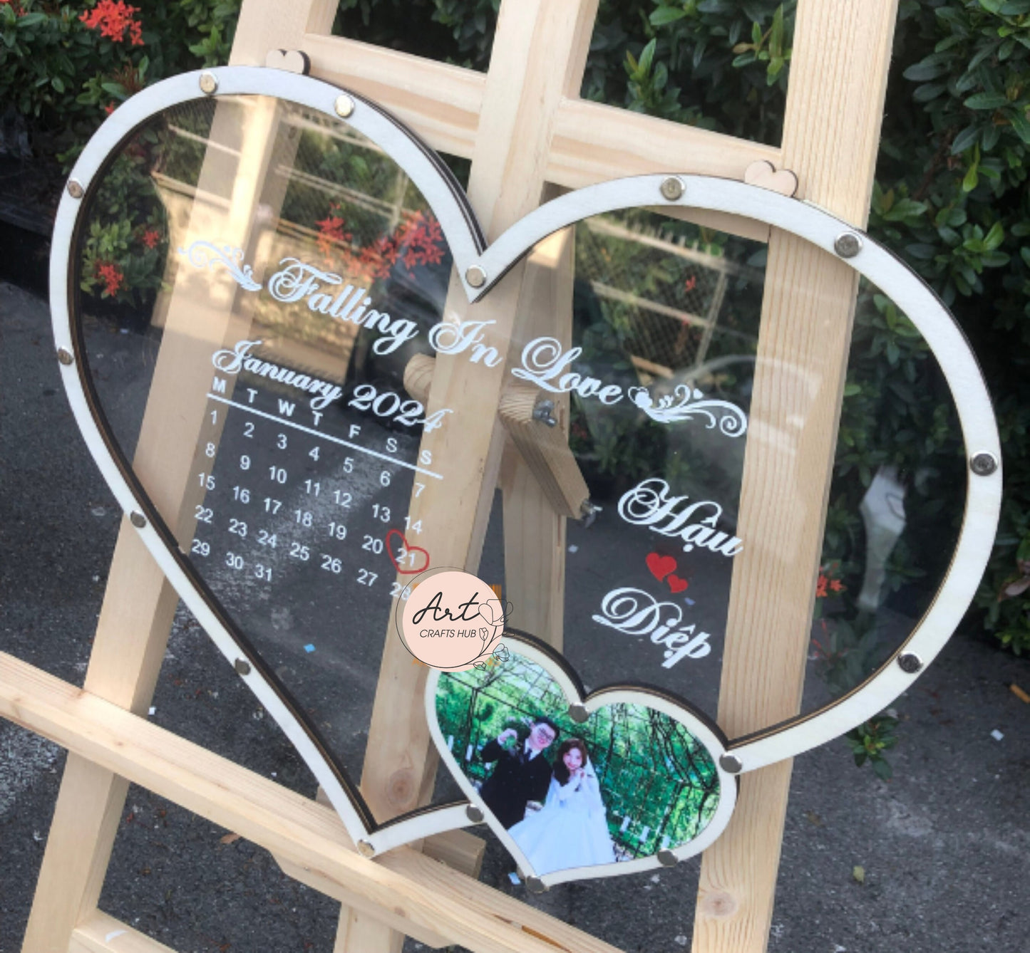 Wedding Guest Book, Custom Wedding Guest Book with Photo, Heart Wedding Guest Book, Guest Book Alternative to Traditional Wedding Decor