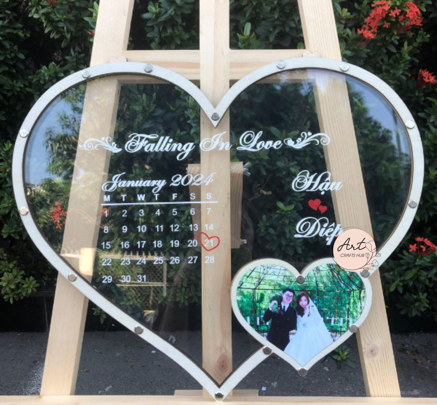 Wedding Guest Book, Custom Wedding Guest Book with Photo, Heart Wedding Guest Book, Guest Book Alternative to Traditional Wedding Decor