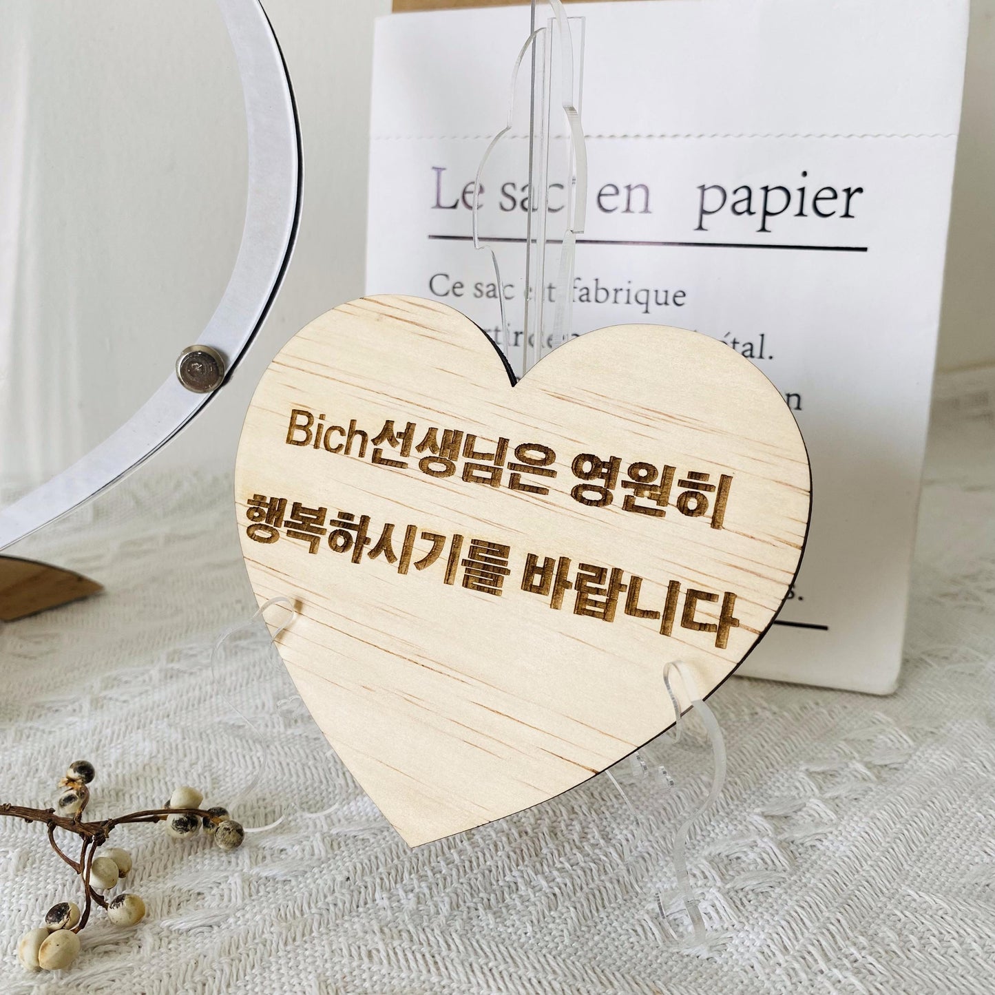 Elegant Heart Wedding Guest Book Frame with Photo Opening, Personalized Heart Wooden Drop Box Guest Book Alternative to Traditional Wedding