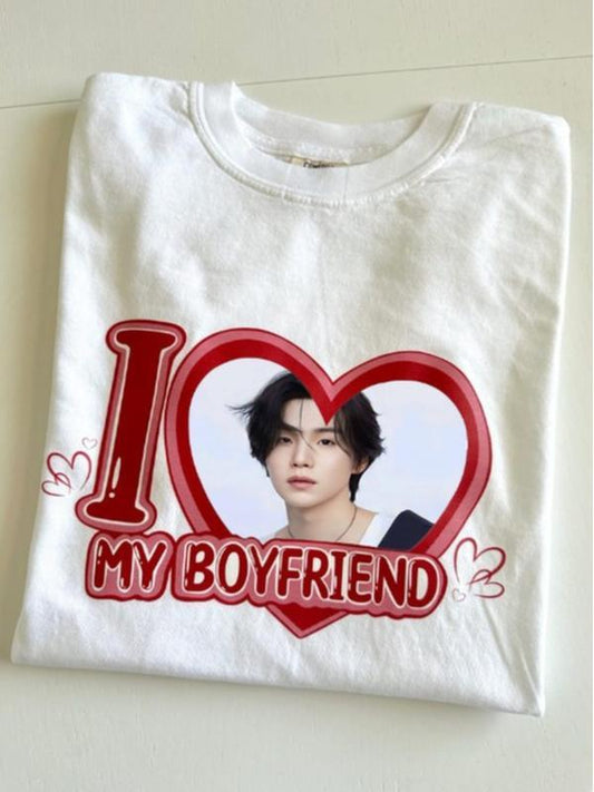I Love My Boyfriend Suga BTS T-Shirt – K-Pop Fan Inspired Tee, Fangirl Aesthetic Gift, Boyfriendcore Outfit