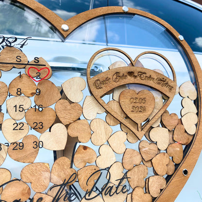 Heart Frame Drop Signature Art Meaningful Alternative To Traditional Guest Books