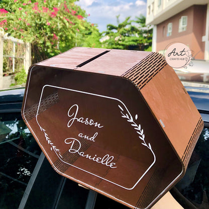 Wedding Card Box, Wedding Money Box,  Embrace Rustic Elegance with Personalized Decor, Cherish Memories with a Custom Keepsake Box