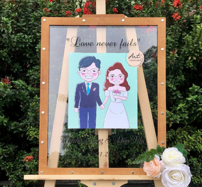 Wedding Guest Book Alternative, Personalized Wedding Guest Book Sign with Photo, Rectangle Guest Book Sign, Wedding Photo Guest Book Gift