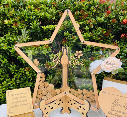 Star Wedding Guest Book, Star's Drop Box, Wedding Guest Book Alternative, Unique Star Guest Book for Memorable Weddings